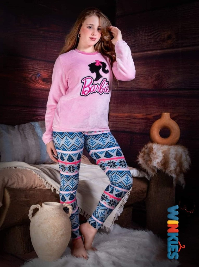 طقم قطيفة بناتي