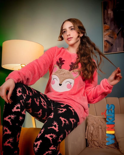 طقم قطيفة بناتي