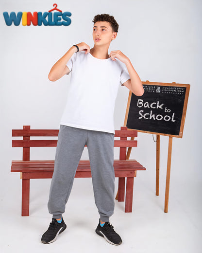 Gray cotton pants